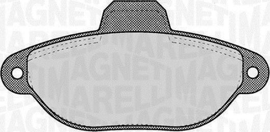 Magneti Marelli 363916060220 - Brake Pad Set, disc brake www.autospares.lv