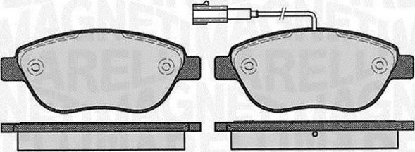 Magneti Marelli 363916060214 - Brake Pad Set, disc brake www.autospares.lv