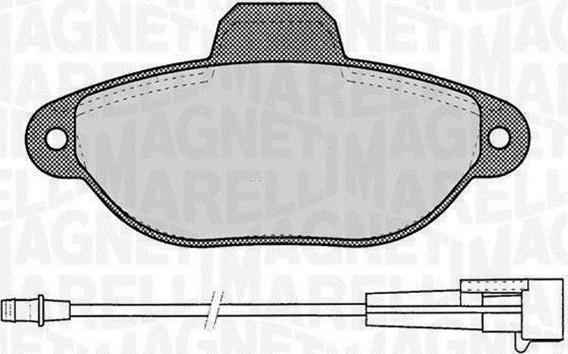 Magneti Marelli 363916060218 - Brake Pad Set, disc brake www.autospares.lv