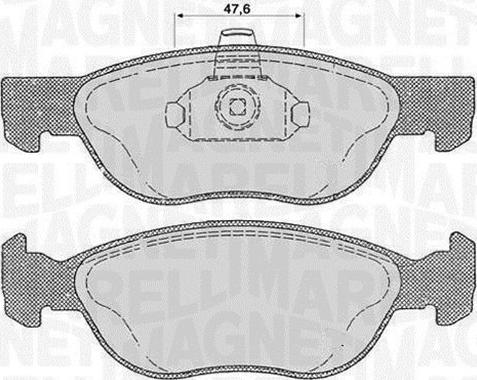 Magneti Marelli 363916060238 - Bremžu uzliku kompl., Disku bremzes autospares.lv