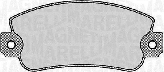 Magneti Marelli 363916060237 - Brake Pad Set, disc brake www.autospares.lv