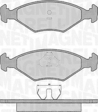 Magneti Marelli 363916060229 - Bremžu uzliku kompl., Disku bremzes www.autospares.lv