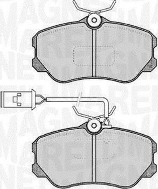 Magneti Marelli 363916060226 - Тормозные колодки, дисковые, комплект www.autospares.lv