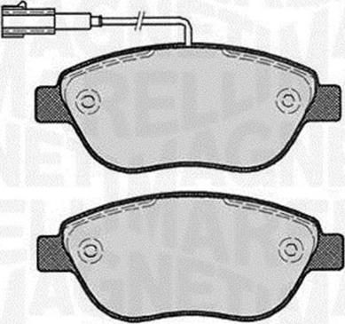 Magneti Marelli 363916060221 - Bremžu uzliku kompl., Disku bremzes autospares.lv