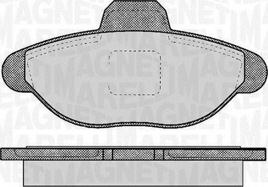 Magneti Marelli 363916060223 - Brake Pad Set, disc brake www.autospares.lv