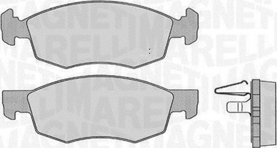 Magneti Marelli 363916060227 - Bremžu uzliku kompl., Disku bremzes www.autospares.lv