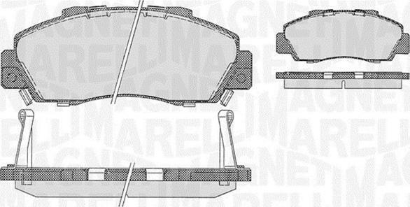 Magneti Marelli 363916060274 - Brake Pad Set, disc brake www.autospares.lv