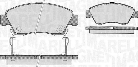 Magneti Marelli 363916060275 - Bremžu uzliku kompl., Disku bremzes autospares.lv