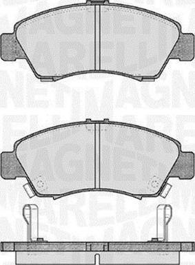 Magneti Marelli 363916060276 - Brake Pad Set, disc brake www.autospares.lv