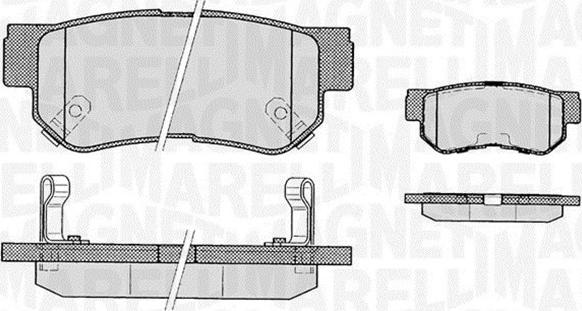 Magneti Marelli 363916060278 - Brake Pad Set, disc brake www.autospares.lv