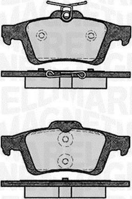 Magneti Marelli 363916060796 - Тормозные колодки, дисковые, комплект www.autospares.lv