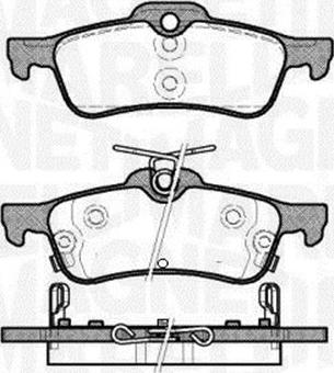 Magneti Marelli 363916060798 - Bremžu uzliku kompl., Disku bremzes autospares.lv