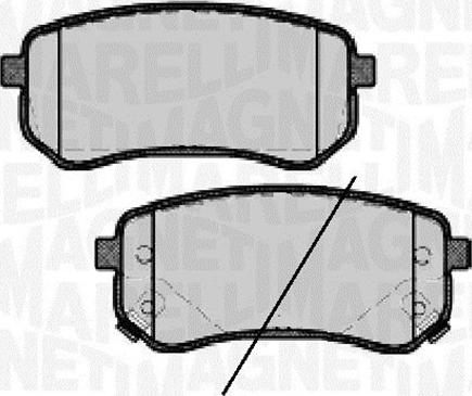 Magneti Marelli 363916060745 - Brake Pad Set, disc brake www.autospares.lv