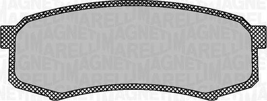 Magneti Marelli 363916060705 - Brake Pad Set, disc brake www.autospares.lv