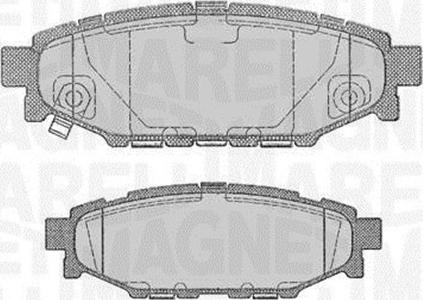 Magneti Marelli 363916060700 - Bremžu uzliku kompl., Disku bremzes www.autospares.lv