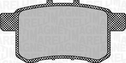 Magneti Marelli 363916060703 - Bremžu uzliku kompl., Disku bremzes www.autospares.lv