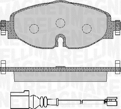 Magneti Marelli 363916060715 - Bremžu uzliku kompl., Disku bremzes autospares.lv