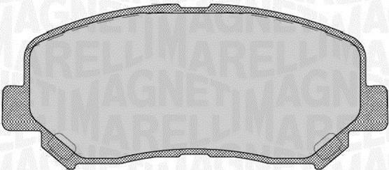 Magneti Marelli 363916060710 - Тормозные колодки, дисковые, комплект www.autospares.lv