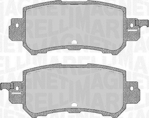 Magneti Marelli 363916060711 - Brake Pad Set, disc brake www.autospares.lv