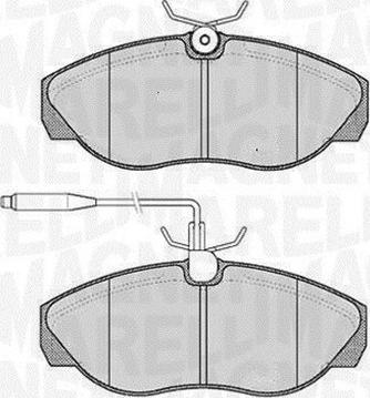 Magneti Marelli 363916060789 - Brake Pad Set, disc brake www.autospares.lv