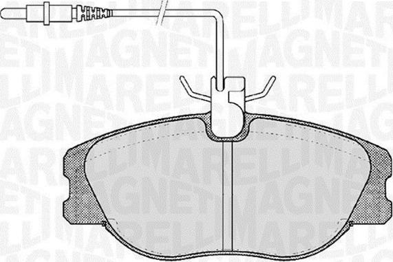 Magneti Marelli 363916060787 - Bremžu uzliku kompl., Disku bremzes autospares.lv