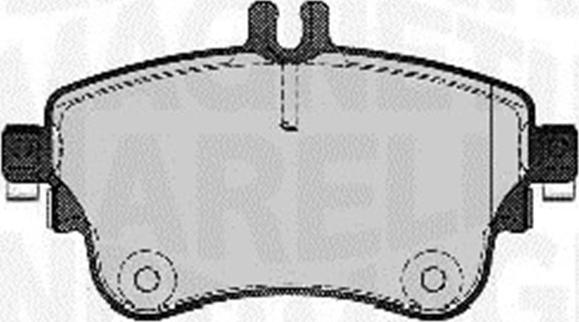 Magneti Marelli 363916060735 - Bremžu uzliku kompl., Disku bremzes www.autospares.lv