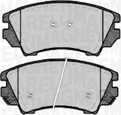 Magneti Marelli 363916060724 - Brake Pad Set, disc brake www.autospares.lv