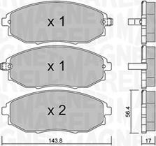 Magneti Marelli 363916061057 - Bremžu uzliku kompl., Disku bremzes www.autospares.lv