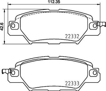 Magneti Marelli 363700449053 - Bremžu uzliku kompl., Disku bremzes www.autospares.lv