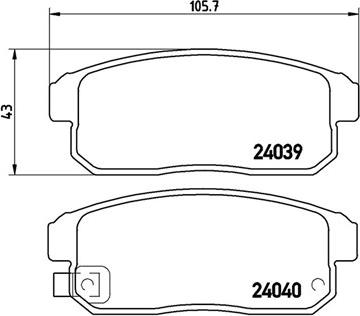 Magneti Marelli 363700449035 - Bremžu uzliku kompl., Disku bremzes www.autospares.lv