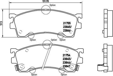 Magneti Marelli 363700449023 - Bremžu uzliku kompl., Disku bremzes www.autospares.lv