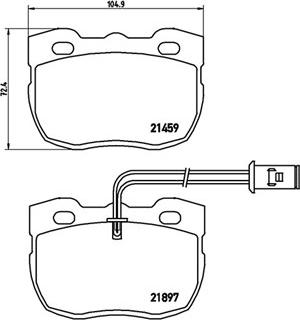 RHIAG 21292 - Bremžu uzliku kompl., Disku bremzes autospares.lv