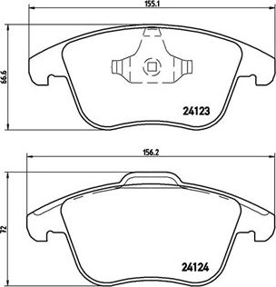 Magneti Marelli 363700444020 - Bremžu uzliku kompl., Disku bremzes www.autospares.lv