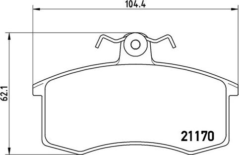 Magneti Marelli 363700441003 - Bremžu uzliku kompl., Disku bremzes www.autospares.lv