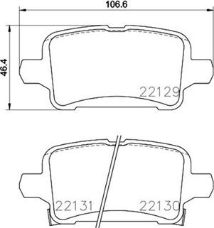 Magneti Marelli 363700459090 - Bremžu uzliku kompl., Disku bremzes www.autospares.lv