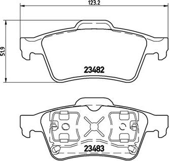 Magneti Marelli 363700459044 - Bremžu uzliku kompl., Disku bremzes www.autospares.lv