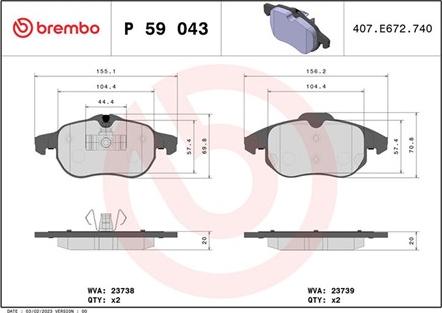 Magneti Marelli 363700459043 - Brake Pad Set, disc brake www.autospares.lv