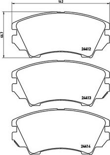 Magneti Marelli 363700459055 - Bremžu uzliku kompl., Disku bremzes www.autospares.lv