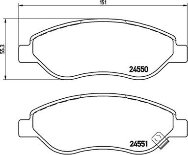 Magneti Marelli 363700459053 - Bremžu uzliku kompl., Disku bremzes www.autospares.lv