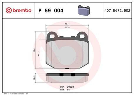 Magneti Marelli 363700459004 - Brake Pad Set, disc brake www.autospares.lv