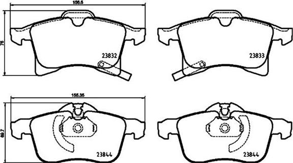 Magneti Marelli 363700459089 - Bremžu uzliku kompl., Disku bremzes www.autospares.lv