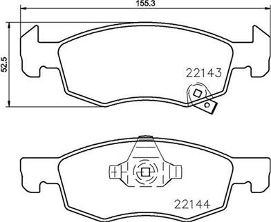 Magneti Marelli 363700459084 - Bremžu uzliku kompl., Disku bremzes www.autospares.lv