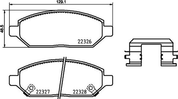 Magneti Marelli 363700459088 - Тормозные колодки, дисковые, комплект www.autospares.lv