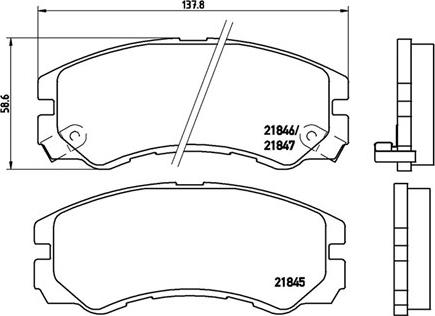 Magneti Marelli 363700459020 - Bremžu uzliku kompl., Disku bremzes www.autospares.lv