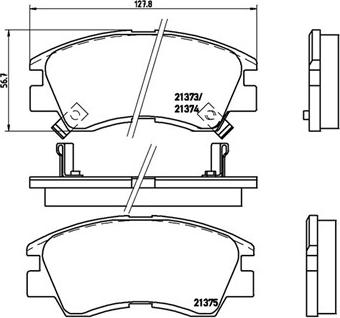 Magneti Marelli 363700454008 - Bremžu uzliku kompl., Disku bremzes www.autospares.lv