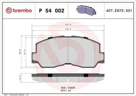 Magneti Marelli 363700454002 - Bremžu uzliku kompl., Disku bremzes www.autospares.lv