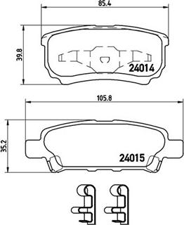 Magneti Marelli 363700454034 - Brake Pad Set, disc brake www.autospares.lv