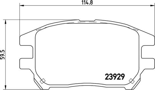 Magneti Marelli 363700456050 - Bremžu uzliku kompl., Disku bremzes www.autospares.lv