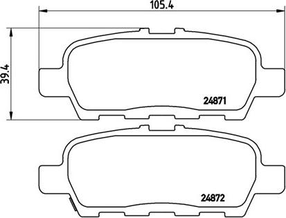 Magneti Marelli 363700456068 - Bremžu uzliku kompl., Disku bremzes autospares.lv