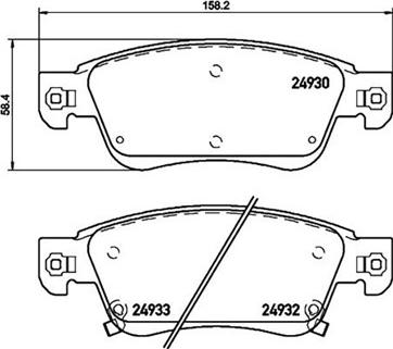 Brembo P61026 - Bremžu uzliku kompl., Disku bremzes www.autospares.lv